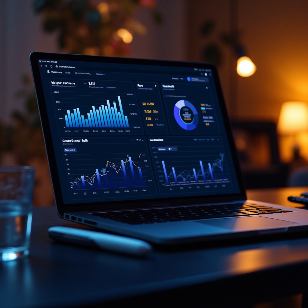 Экран с финансовыми отчётами по сети торговых точек