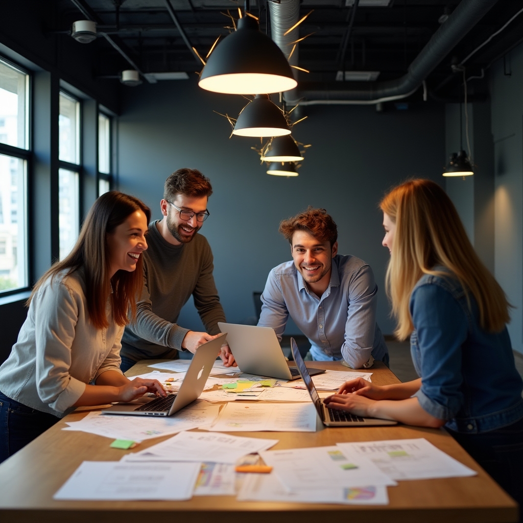 Команда Morvante за работой над проектом